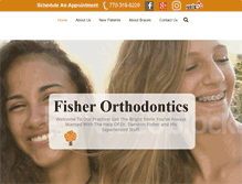 Tablet Screenshot of drfisherortho.com
